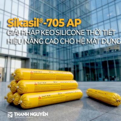 Sikasil®-705 AP Keo silicone thời tiết hiệu năng cao cho trám kín hệ mặt dựng, kính và tấm ốp kim loại