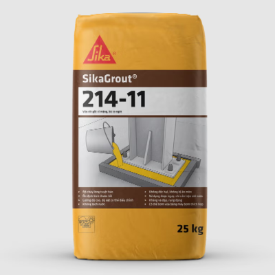 SikaGrout®-214-11 Vữa rót gốc xi măng, bù co ngót, có thể bơm được.