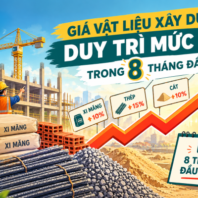 Giá Vật Liệu Xây Dựng Duy Trì Mức Cao Trong 8 Tháng Đầu Năm 2026: Chủ Đầu Tư Cần Lưu Ý Gì?